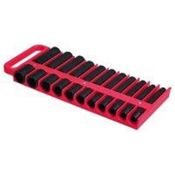 1/2 in. Drive Red Magnetic Socket Holder, Tool Time, Mfr#: TO62900